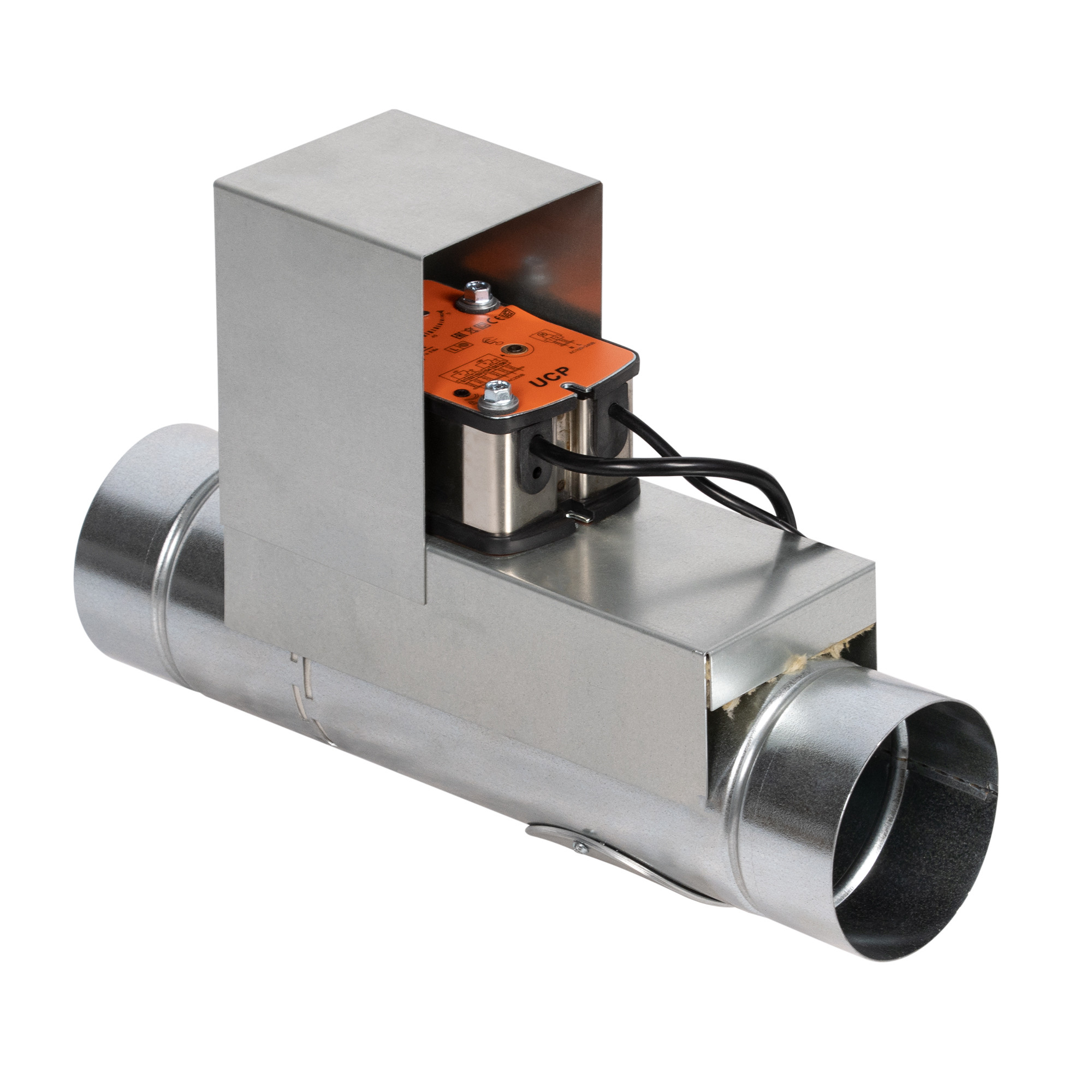 Клапан противопожарный SHUFT SHFDO-60-O-d500-EM230-0-0-0-0, Ø500 мм, EI 60