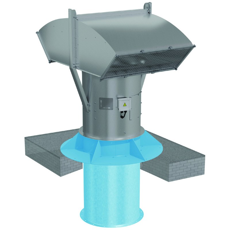 Вентилятор крышный осевой подпора ВОП-30-10-22/1500