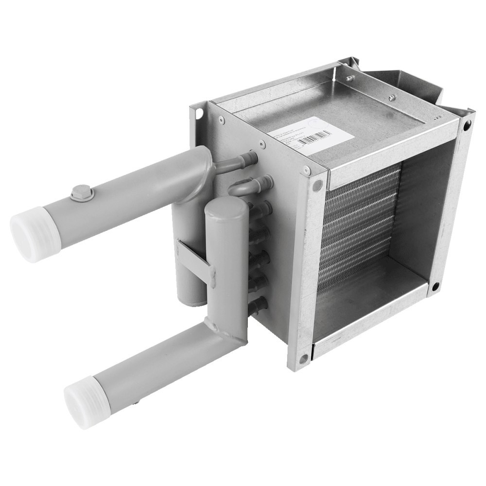 Водяной нагреватель для круглых и квадратных каналов ZILON ZWA 400x400-2