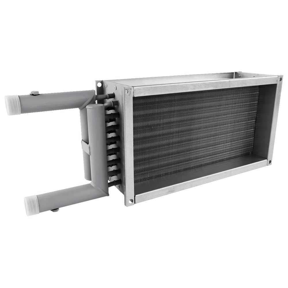 Водяной нагреватель для прямоугольных каналов ZILON ZWS 800x500-2